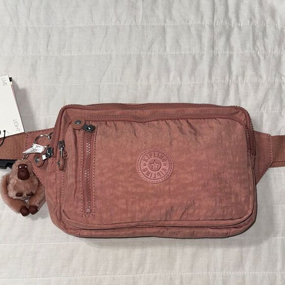 Kipling TARRY Kind Rose Pink Crossbody Fanny Pack - Picture 1 of 11